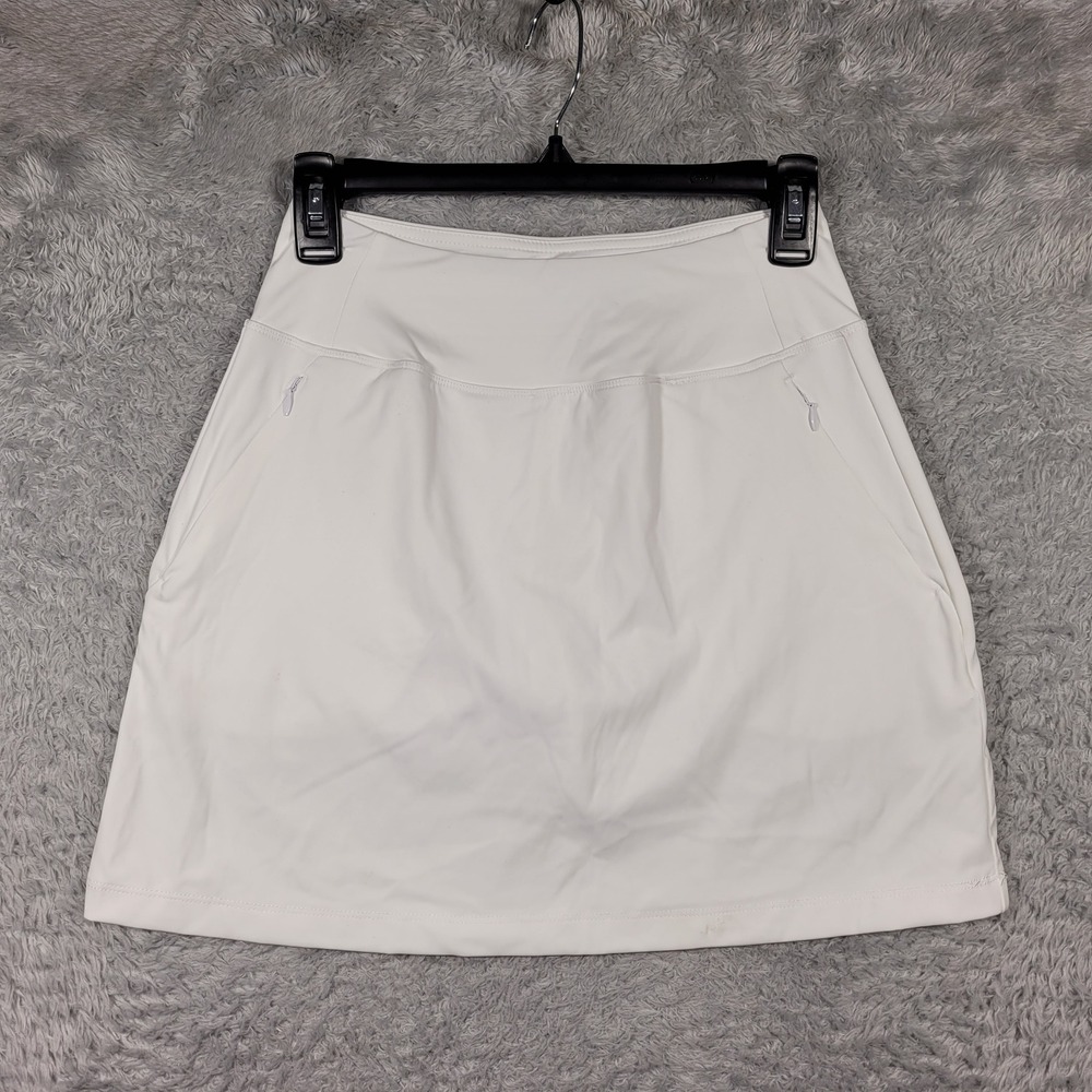 Gradual White Athletic Skort Womens Pockets Golf Tennis Activewear Skirt‎ *